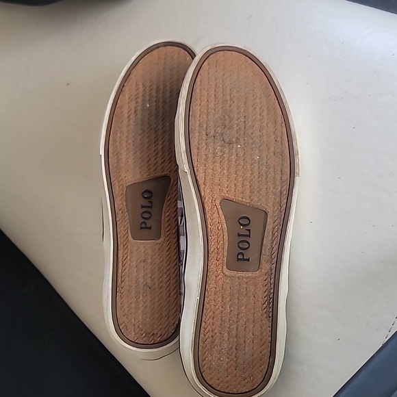 Polo Ralph Lauren Mens Thompson Slip-On Plaid Patchwork Loafer Shoe Sz 13 Madras - Picture 11 of 13